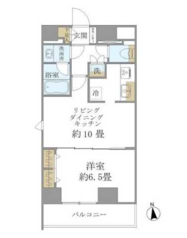 台東区東上野のマンションの間取り