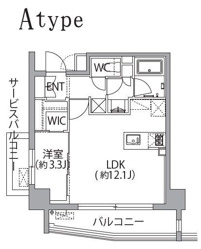 板橋区坂下のマンションの間取り