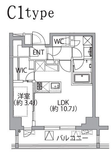 板橋区坂下のマンションの間取り