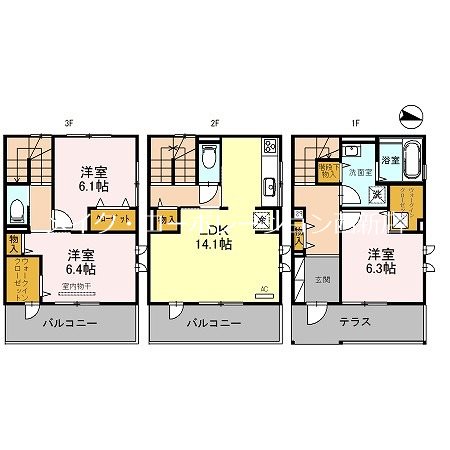 D-room大濠 弐番館の間取り