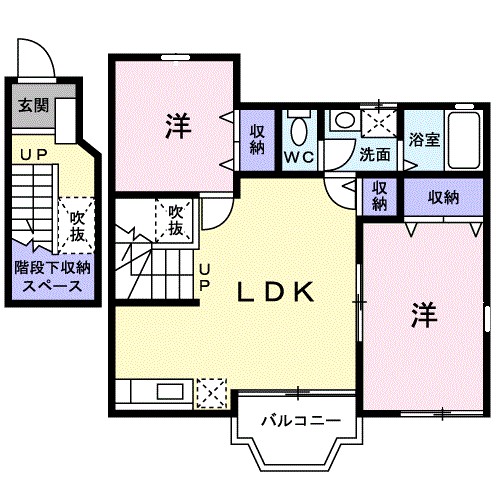 ヴェルドミールIIの間取り