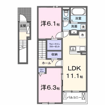 【メゾンドアポロンの間取り】