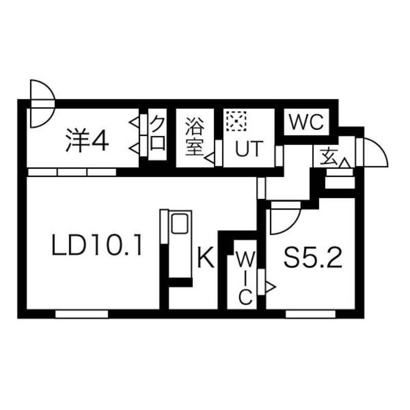 RESIDENCE　SHINMEI　北円山の間取り