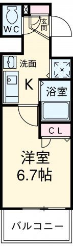 ライジングコート名古屋駅南の間取り