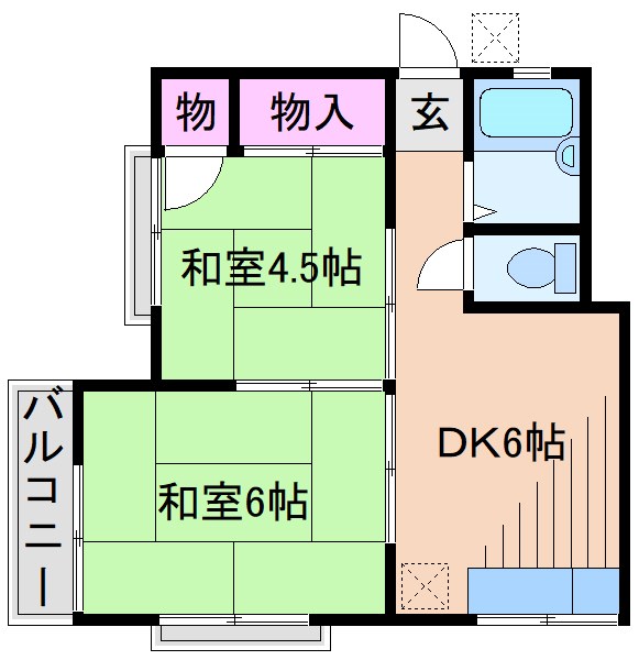 島田荘IIIの間取り