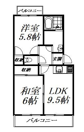 浜松市浜名区於呂のマンションの間取り