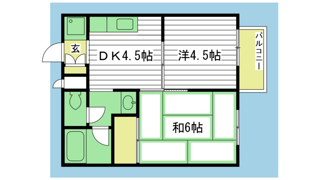 セルシオン天川の間取り