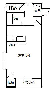 スカイハイツ吉岡の間取り