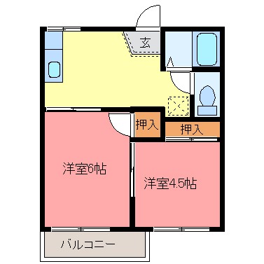 リバティ花園の間取り