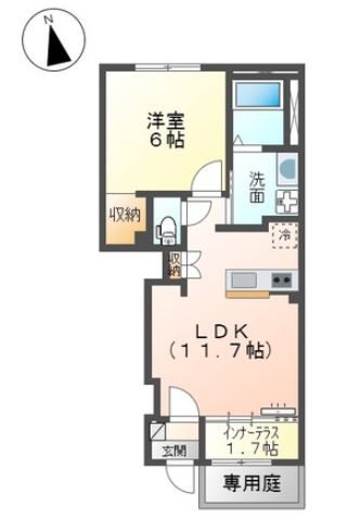 RionIII 　102号の間取り