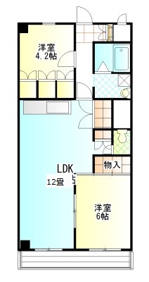 土浦市港町のマンションの間取り