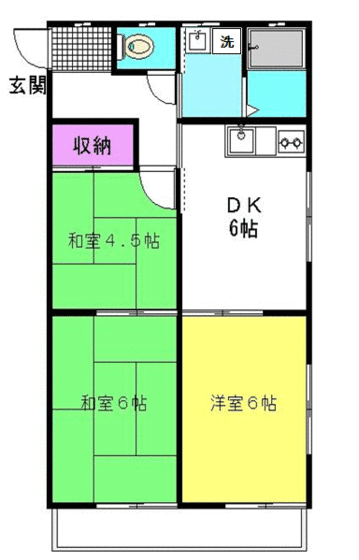 ヴィラ新宿（３－２－１６）の間取り