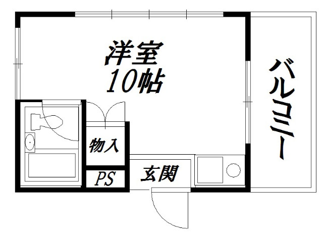 浜松市中央区元浜町のアパートの間取り