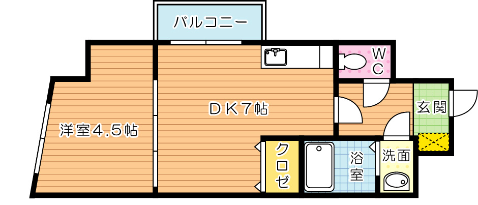 リッツ霧ヶ丘の間取り