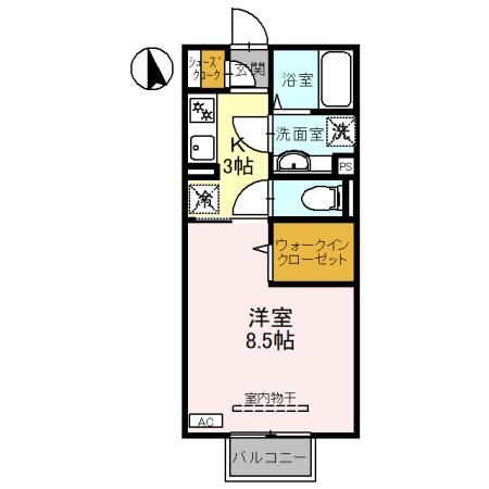 (仮)D-ROOM境女塚の間取り