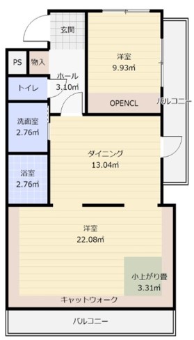 【アーバンヴィラ覚王山の間取り】