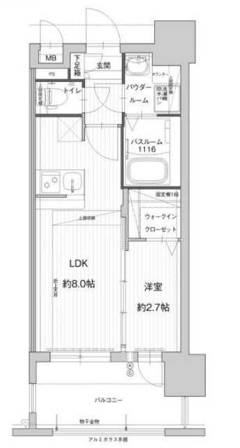 グランフォーレ千早プレミアの間取り