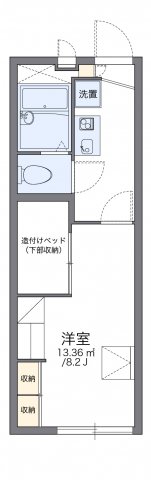 レオパレスバウム　フェルドの間取り