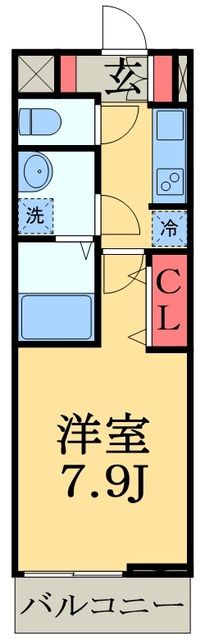 市原市加茂のアパートの間取り