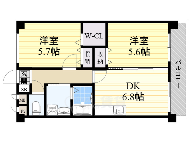 ハイツフルカワの間取り