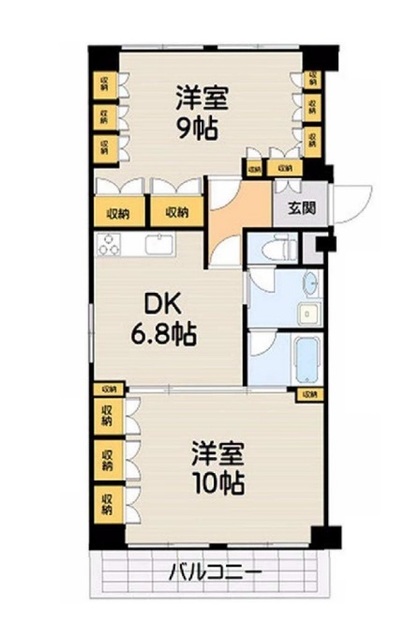 池之端パークハイツの間取り