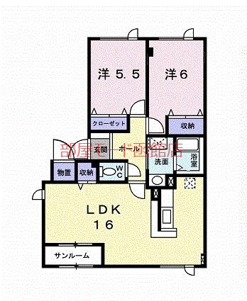 亀田郡七飯町大川のアパートの間取り