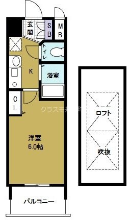 EC難波WESTーSIDE 大阪ドーム前の間取り