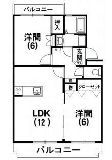 初生パークハイツの間取り