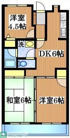 西東京市西原町のマンションの間取り