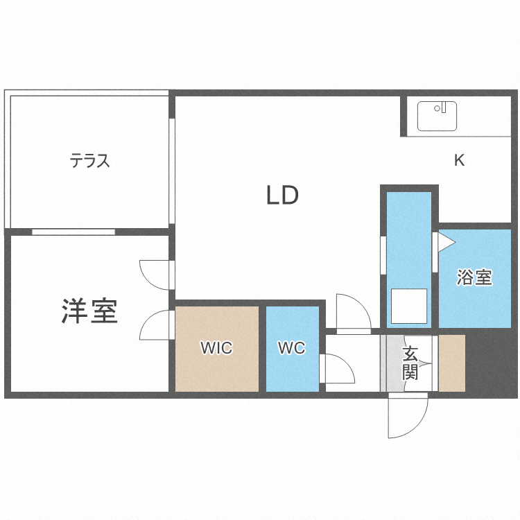 札幌市中央区南十五条西のマンションの間取り