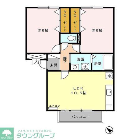 草加市青柳のアパートの間取り