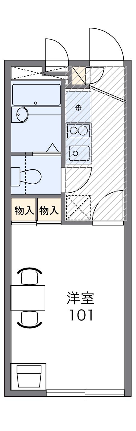 レオパレス南五葉の間取り