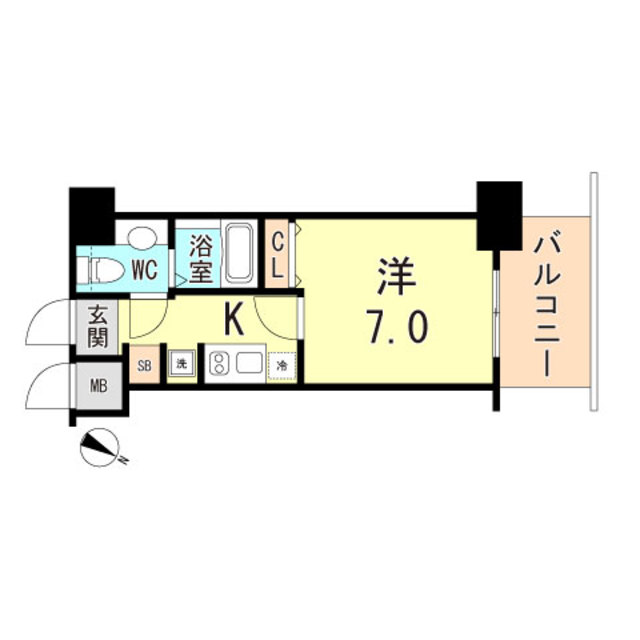 アプリーレ神戸元町の間取り