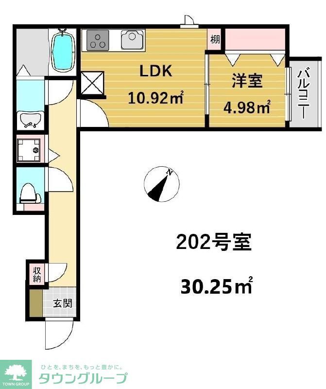 福岡市城南区梅林のアパートの間取り