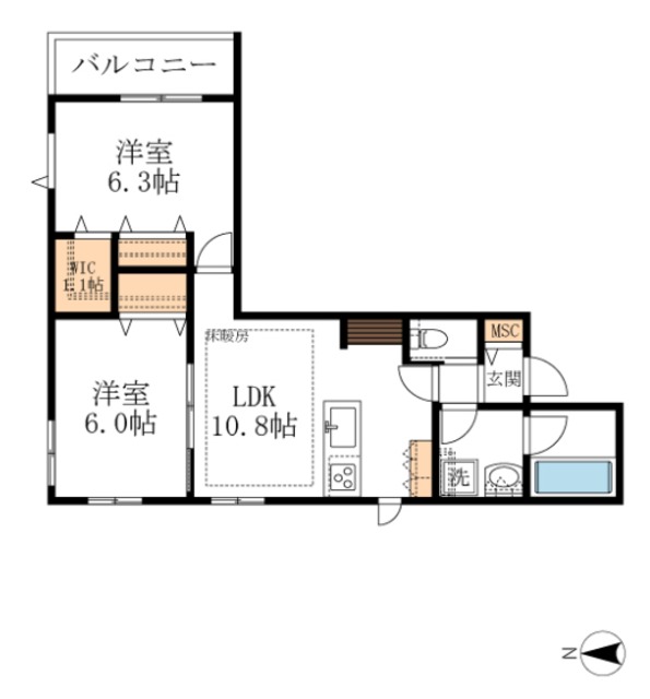 ベルアベニールの間取り