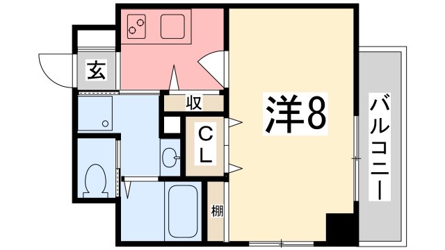 姫路市朝日町のマンションの間取り