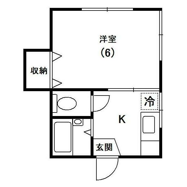 厚木市温水西のアパートの間取り