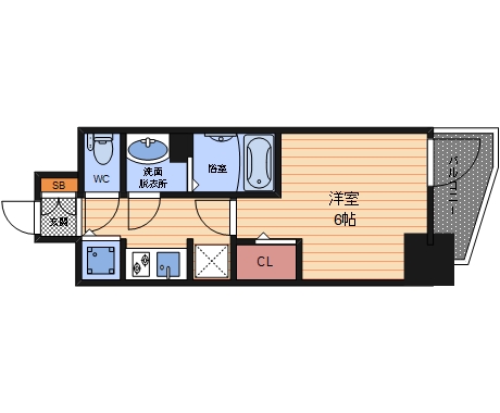 プレサンス天満橋チエロの間取り