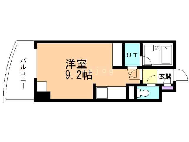 札幌市手稲区手稲本町一条のマンションの間取り