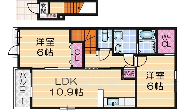 リエート新田1の間取り