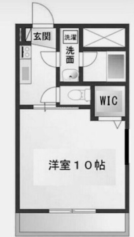 岡山市北区奥田西町のマンションの間取り