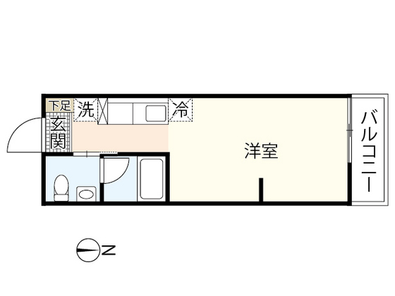 広島市安佐南区大塚東のアパートの間取り