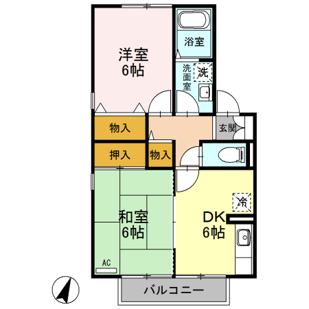 セジュールＨＩＲＯの間取り