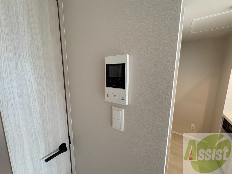 セキュリティ　インターホンです。オートロック付きで安心のマンションです。