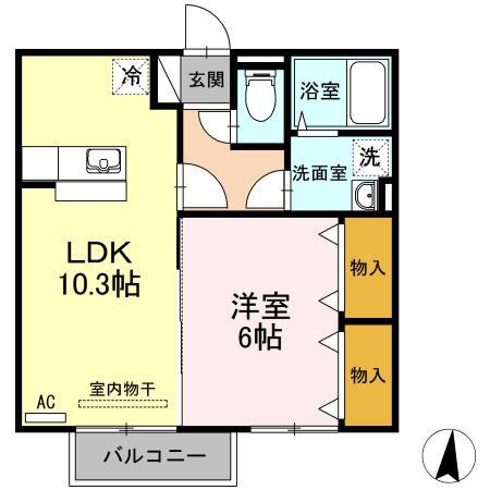 エクセレント・シュガー　Ｂ棟の間取り