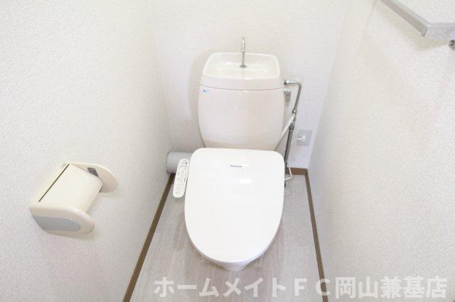 ＪＲ山陽本線 東岡山駅 徒歩17分 3階建 築30年のトイレ写真