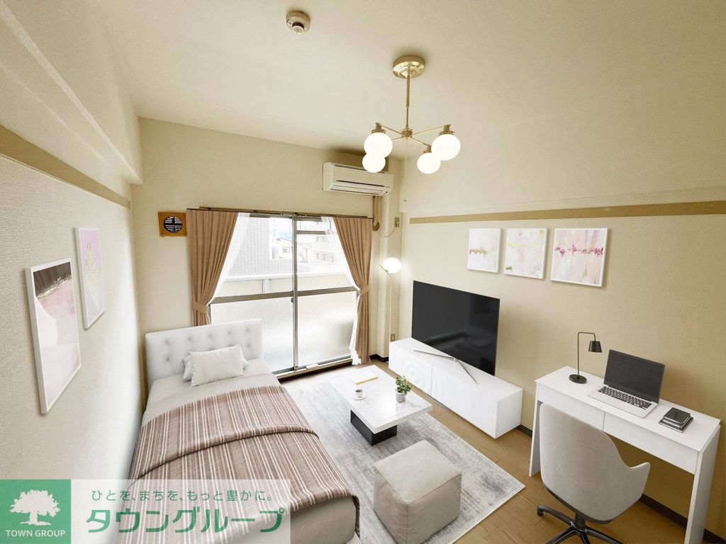 居室・リビング　家具・家電は契約時付帯しません。