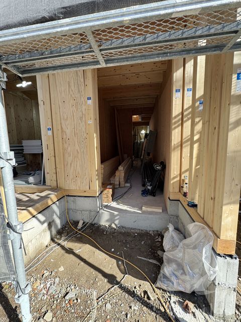 エントランス　建築中