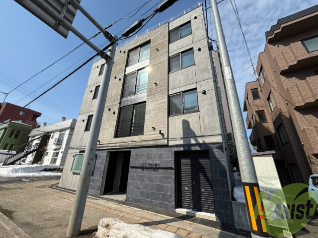 建物外観　札幌市西区発寒６条「シティプレミア宮の沢」完成予想パース