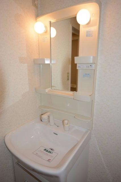 洗面設備　洗面所内に洗濯機置き場あり！